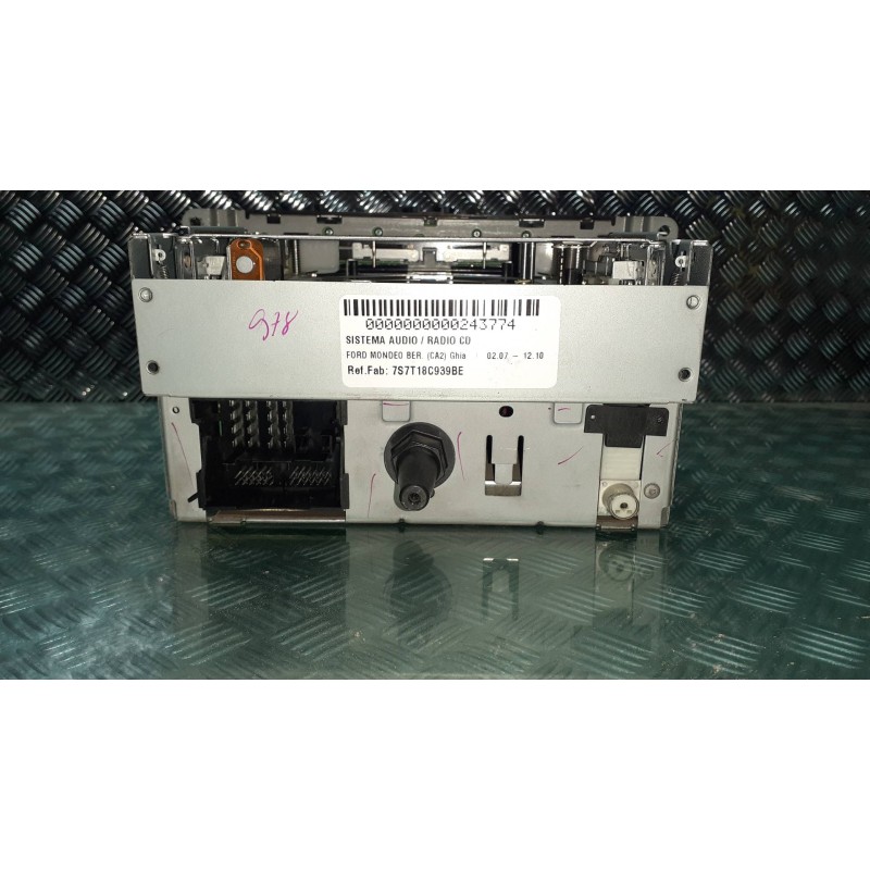 Recambio de sistema audio / radio cd para ford mondeo ber. (ca2) ghia referencia OEM IAM 7S7T18C939BE V003199 SONY