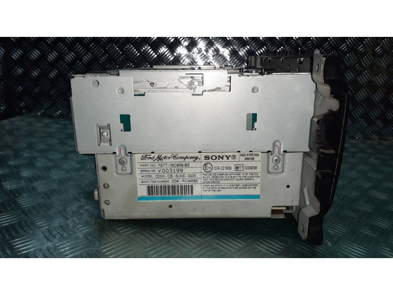 Recambio de sistema audio / radio cd para ford mondeo ber. (ca2) ghia referencia OEM IAM 7S7T18C939BE V003199 SONY