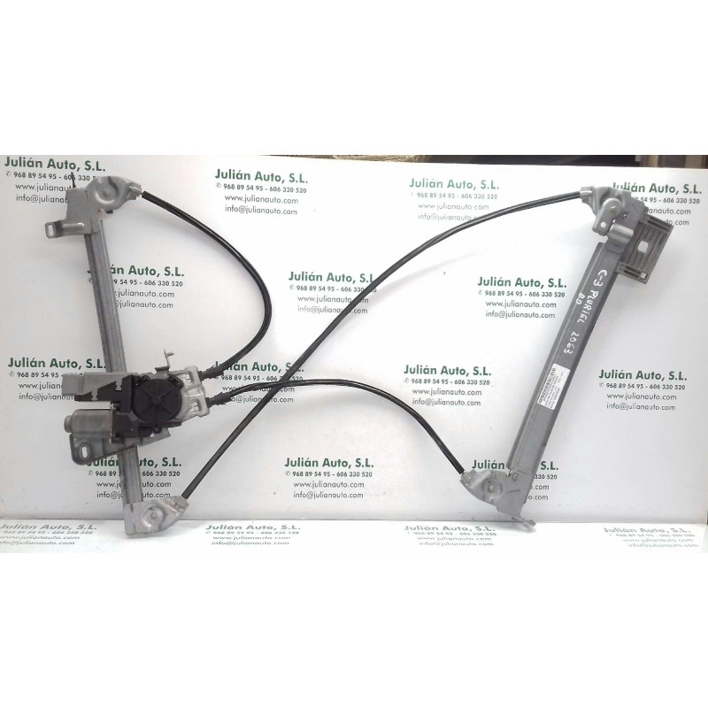 Recambio de elevalunas delantero derecho para citroen c3 pluriel 1.4 hdi referencia OEM IAM D9643369380 400620H ELECTRICO