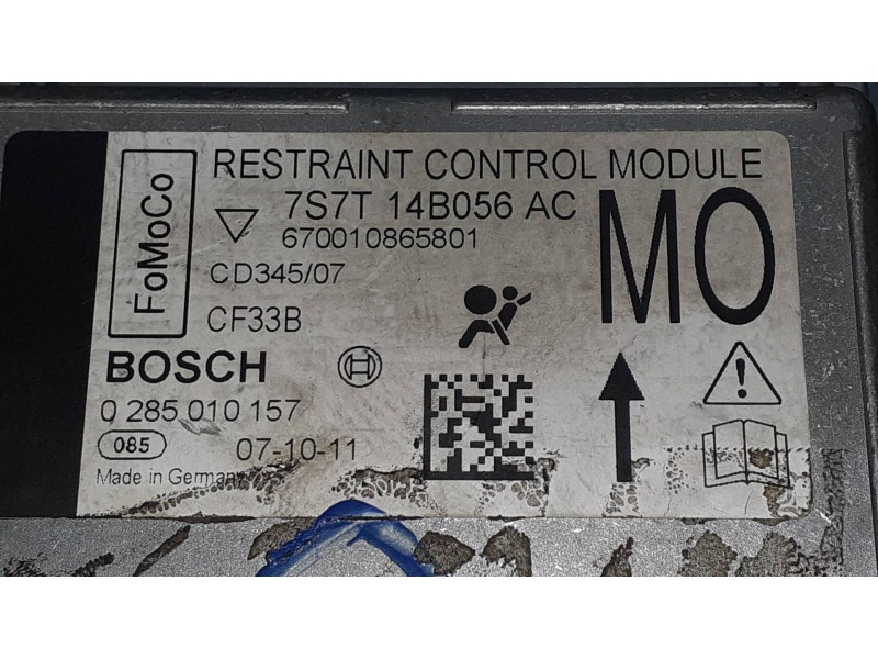 Recambio de centralita airbag para ford mondeo ber. (ca2) ghia referencia OEM IAM 7S7T14B056AC 0285010157 BOSCH
