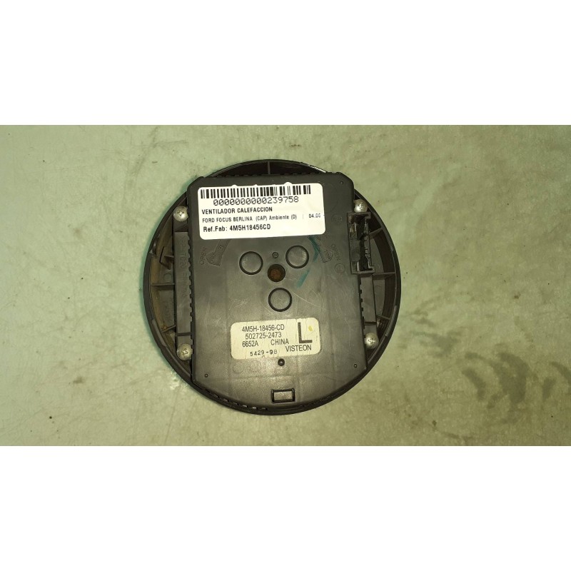 Recambio de ventilador calefaccion para ford focus berlina (cap) ambiente (d) referencia OEM IAM 4M5H18456CD 5027252473 VISTEON