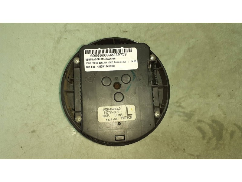Recambio de ventilador calefaccion para ford focus berlina (cap) ambiente (d) referencia OEM IAM 4M5H18456CD 5027252473 VISTEON