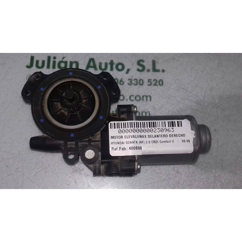 Recambio de motor elevalunas delantero derecho para hyundai sonata (nf) 2.0 crdi comfort ii referencia OEM IAM 400898 0898NF 2 P