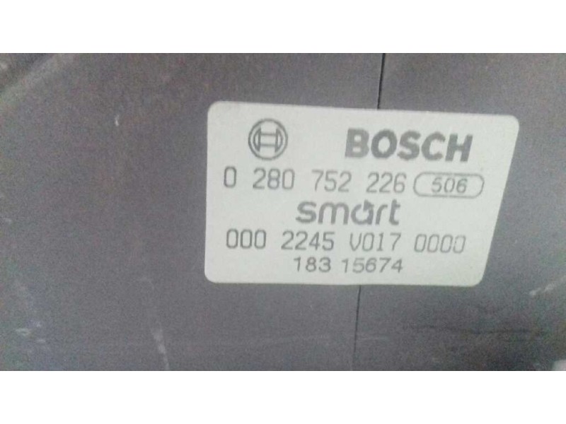 Recambio de pedal acelerador para smart forfour cdi (50kw) referencia OEM IAM 0280752226 0002245V0170000 18315674