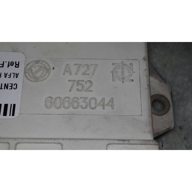 Recambio de centralita cierre para alfa romeo 156 (116) 1.9 jtd progression referencia OEM IAM 60663044 A727 752