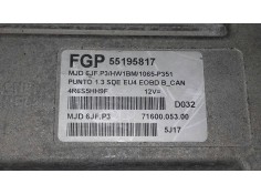 Recambio de centralita motor uce para fiat punto berlina (188) 1.3 16v multijet feel referencia OEM IAM 55195817 4R6S5HH9F FGP 2