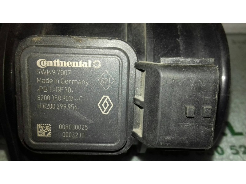 Recambio de caudalimetro para nissan micra (k12e) line up referencia OEM IAM 5WK97007 8200358901 CONTINENTAL