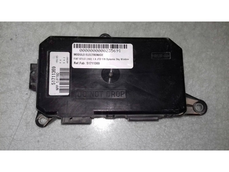 Recambio de modulo electronico para fiat stilo (192) 1.9 jtd 115 dynamic sky window referencia OEM IAM 51711369  