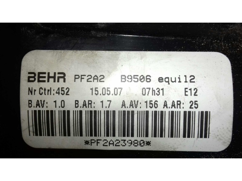 Recambio de ventilador calefaccion para peugeot 307 break/sw (s2) sw pack referencia OEM IAM PF2A2 B9506 BEHR