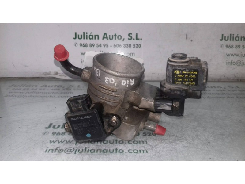 Recambio de caja mariposa para kia rio 1.3 cat referencia OEM IAM 0K9A220660A 0280140571 3 PINES Recambio de caja mariposa para kia rio 1.3 cat referencia OEM IAM 0K9A220660A 0280140571 3 PINES