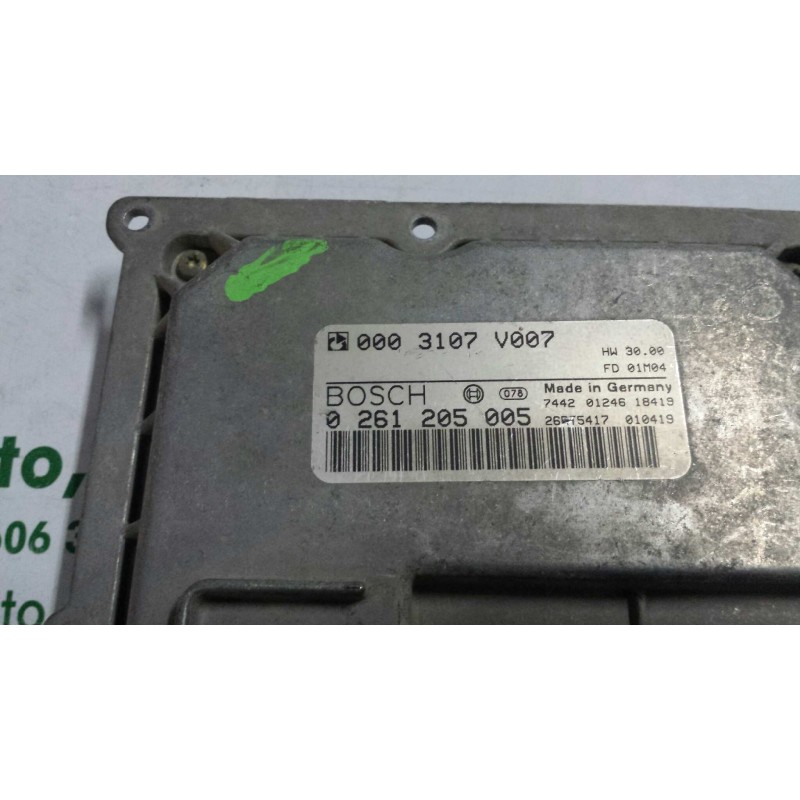 Recambio de centralita motor uce para smart coupe 0.6 turbo cat referencia OEM IAM 0261205005 0003107V007 BOSCH Recambio de centralita motor uce para smart coupe 0.6 turbo cat referencia OEM IAM 0261205005 0003107V007 BOSCH