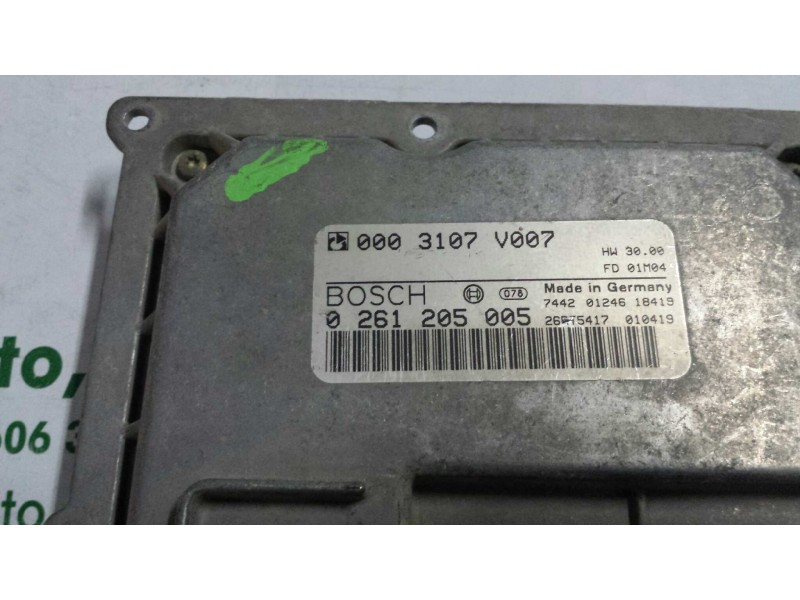 Recambio de centralita motor uce para smart coupe 0.6 turbo cat referencia OEM IAM 0261205005 0003107V007 BOSCH Recambio de centralita motor uce para smart coupe 0.6 turbo cat referencia OEM IAM 0261205005 0003107V007 BOSCH