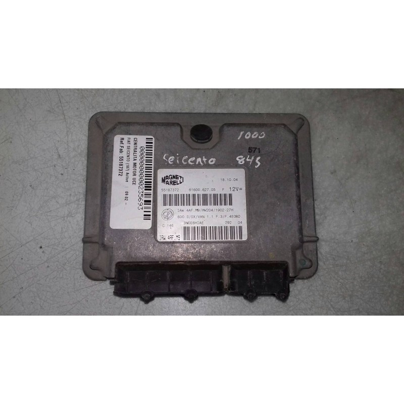 Recambio de centralita motor uce para fiat seicento (187) active referencia OEM IAM 55187372 6160062705 