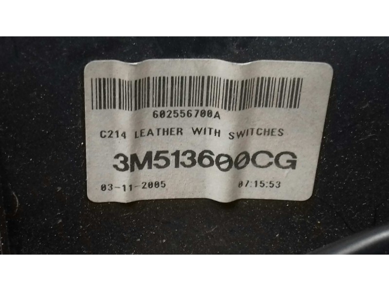 Recambio de volante para ford focus c-max (cap) ambiente (d) referencia OEM IAM 3M513600CG  