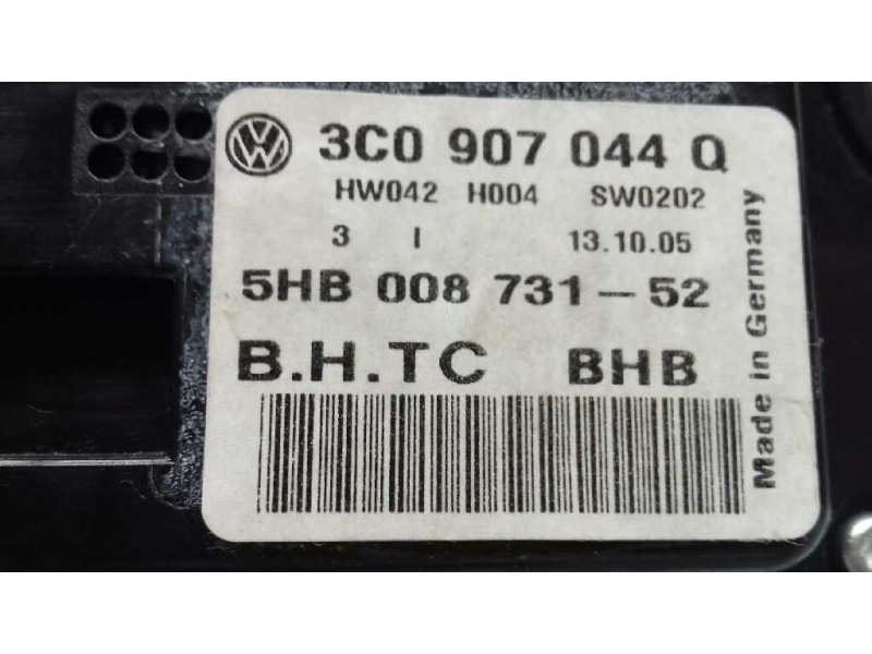 Recambio de mando climatizador para volkswagen passat berlina (3c2) advance referencia OEM IAM 3C0907044Q 5HB00873152 BHTC