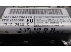 Recambio de airbag lateral delantero izquierdo para mercedes-benz clase c (w203) berlina 220 cdi (la) (203.008) referencia OEM I 2