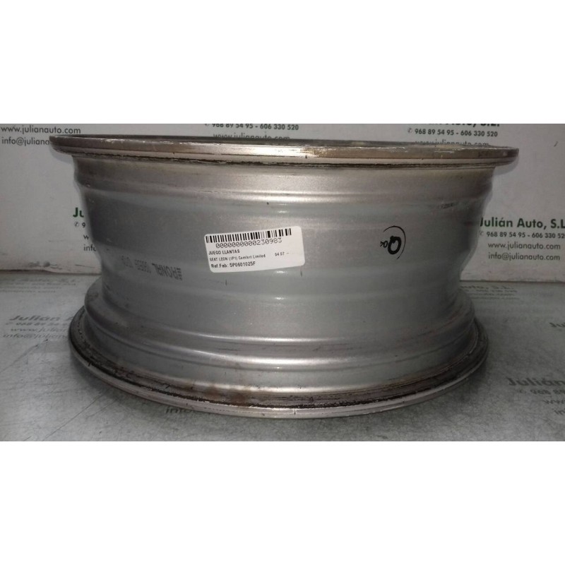 Recambio de juego llantas para seat leon (1p1) comfort limited referencia OEM IAM 5P0601025F 6.5J X16H2 ET50