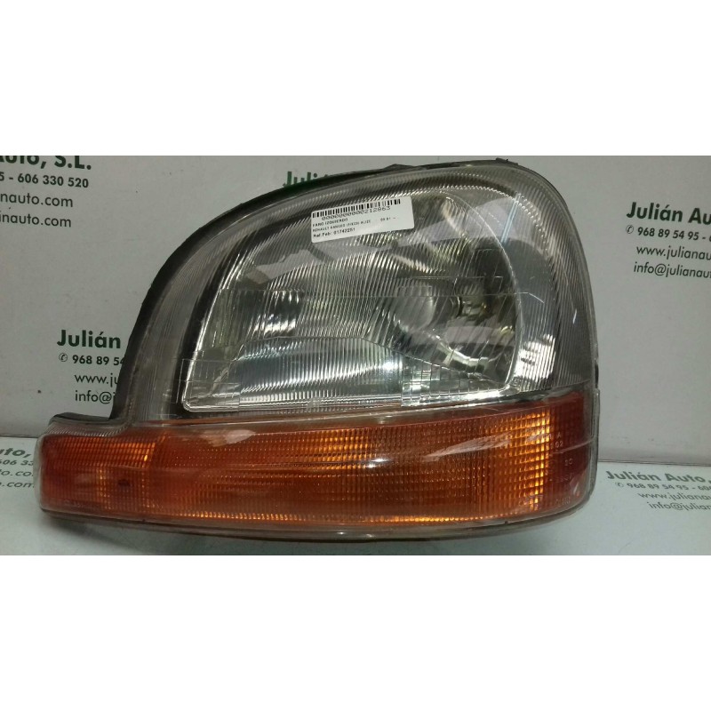 Recambio de faro izquierdo para renault kangoo (f/kc0) alize referencia OEM IAM 01742251  