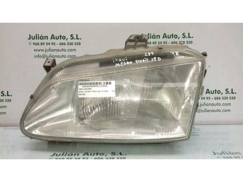 Recambio de faro izquierdo para renault megane i scenic (ja0) 1.9 d alize referencia OEM IAM   