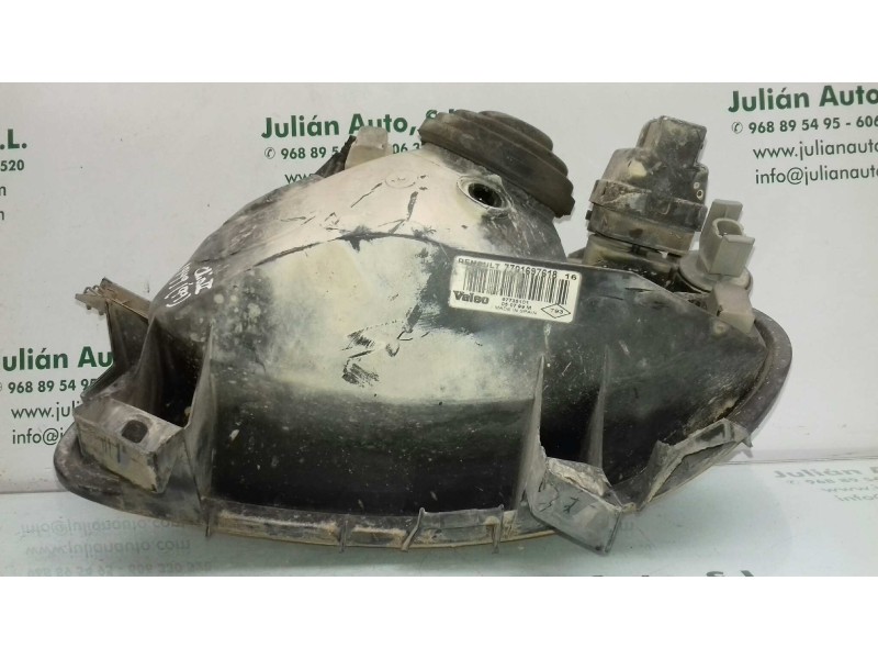 Recambio de faro derecho para renault clio ii fase i (b/cbo) 1.2 referencia OEM IAM 7701697618  