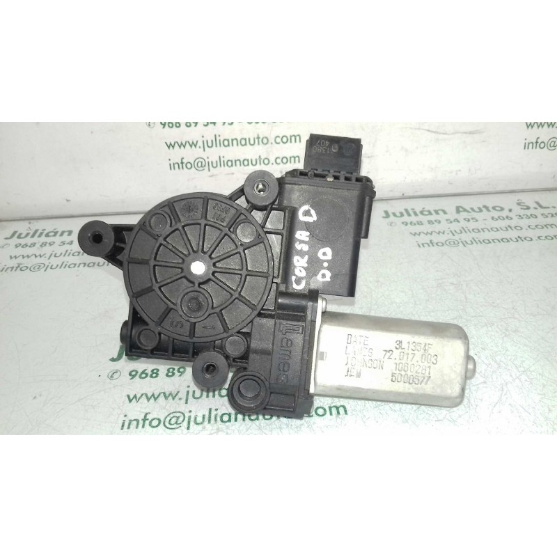 Recambio de motor elevalunas delantero derecho para opel corsa d cosmo referencia OEM IAM 72017003 1060281 3L1354F