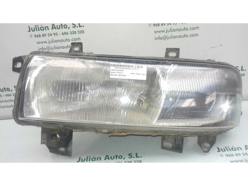 Recambio de faro izquierdo para renault master desde ´98 base, caja cerrada l1h1 rs 3078 referencia OEM IAM 38210748  