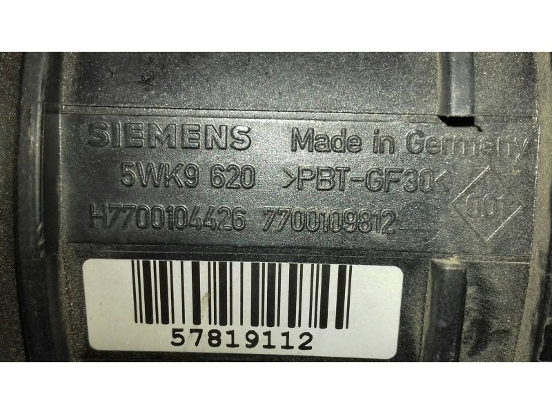 Recambio de caudalimetro para nissan primera berlina (p12) acenta referencia OEM IAM H7700104426 5WK9620 7700109812
