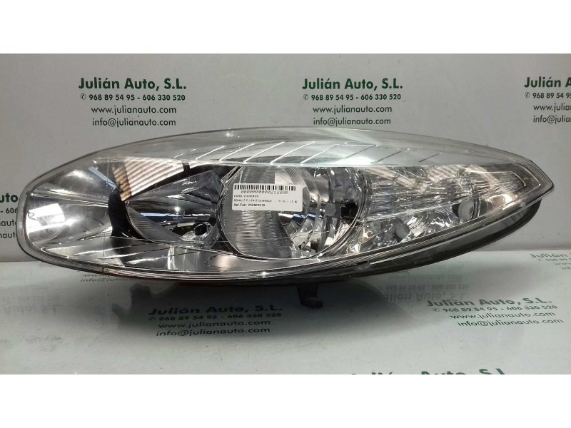 Recambio de faro izquierdo para renault fluence dynamique referencia OEM IAM 260600078  