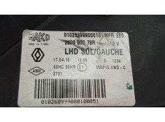 Recambio de faro izquierdo para renault fluence dynamique referencia OEM IAM 260600078   2