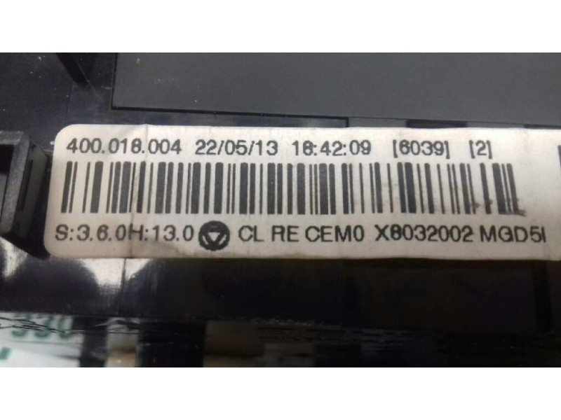 Recambio de mando calefaccion / aire acondicionado para citroen ds3 design referencia OEM IAM 400018004  