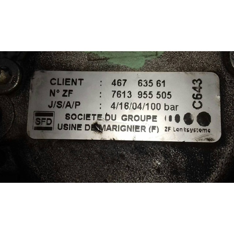 Recambio de bomba direccion para alfa romeo 156 (116) 1.9 jtd 8v impression referencia OEM IAM 46763561 7613955505 