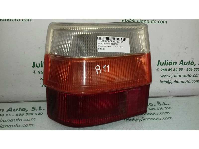 Recambio de piloto trasero izquierdo para renault r11 1.4 tse referencia OEM IAM   