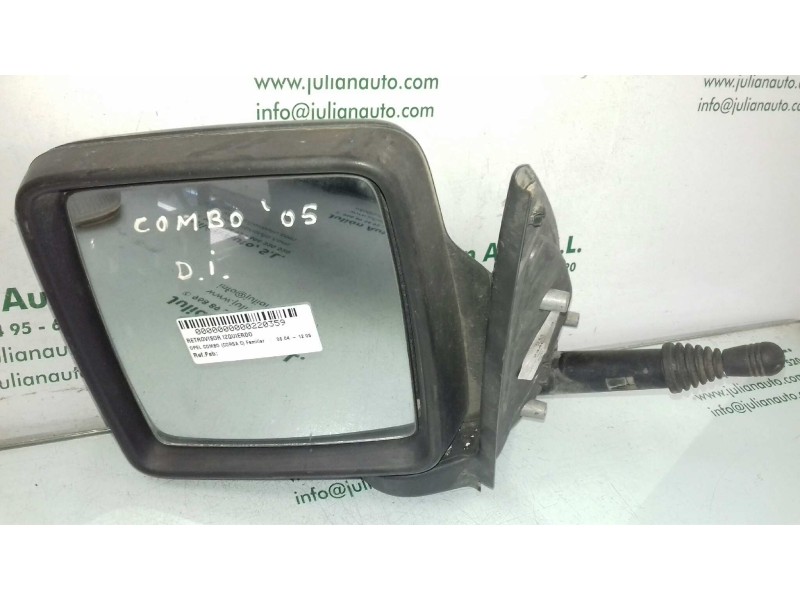 Recambio de retrovisor izquierdo para opel combo (corsa c) familiar referencia OEM IAM   MANUAL