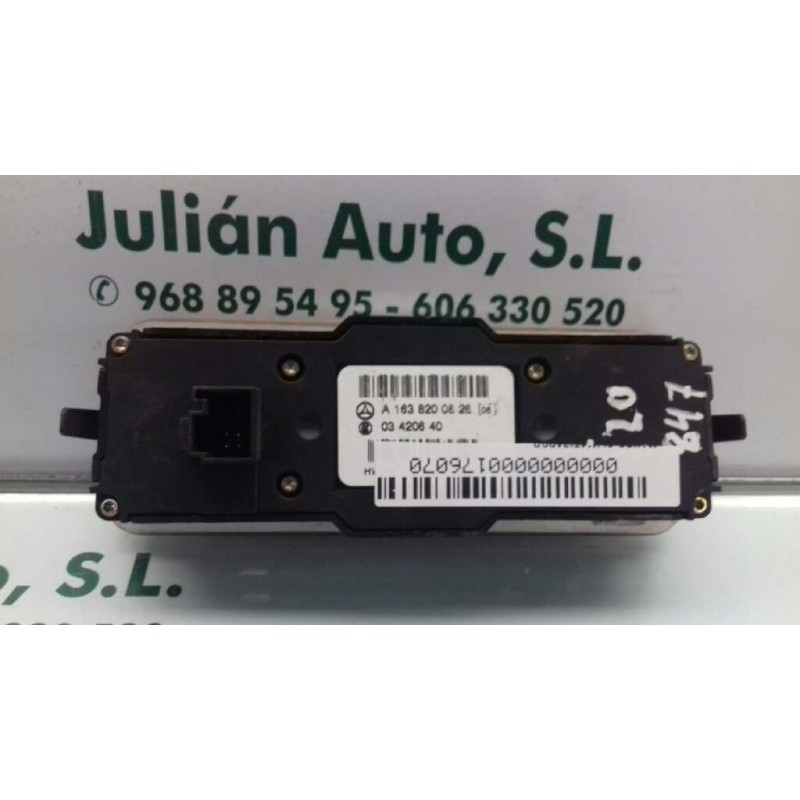 Recambio de mando climatizador para mercedes-benz clase m (w163) 320 (163.154) referencia OEM IAM A1638200826 03420640 