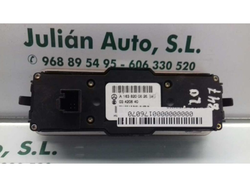 Recambio de mando climatizador para mercedes-benz clase m (w163) 320 (163.154) referencia OEM IAM A1638200826 03420640 
