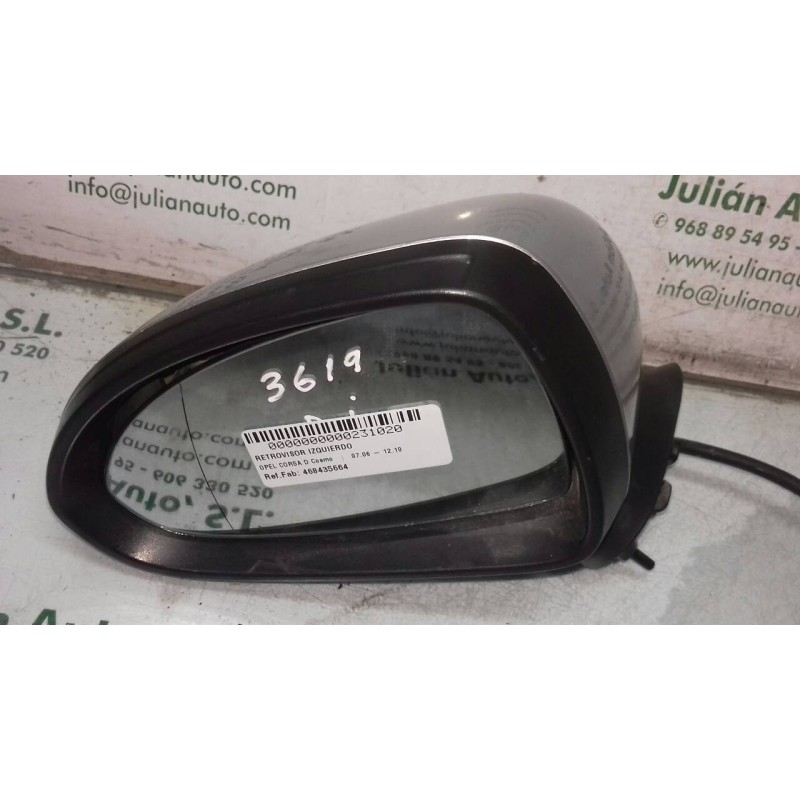 Recambio de retrovisor izquierdo para opel corsa d cosmo referencia OEM IAM 468435664 020873 ELECTRICO