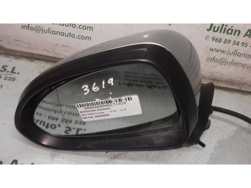 Recambio de retrovisor izquierdo para opel corsa d cosmo referencia OEM IAM 468435664 020873 ELECTRICO