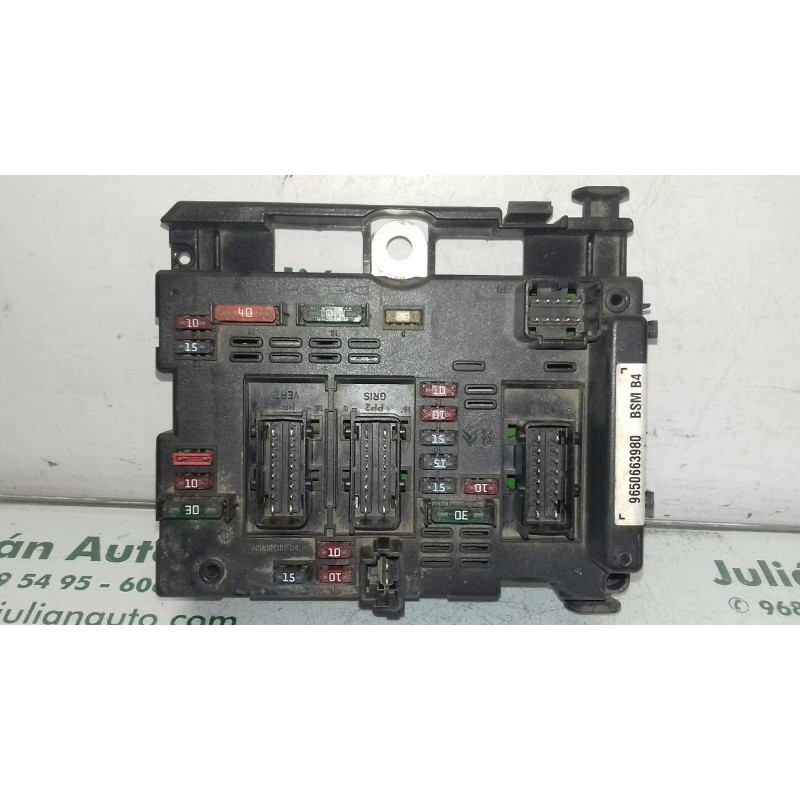 Recambio de caja reles / fusibles para peugeot 307 cc (s1) 2.0 referencia OEM IAM 9650663980 BSM B4 DELPHI
