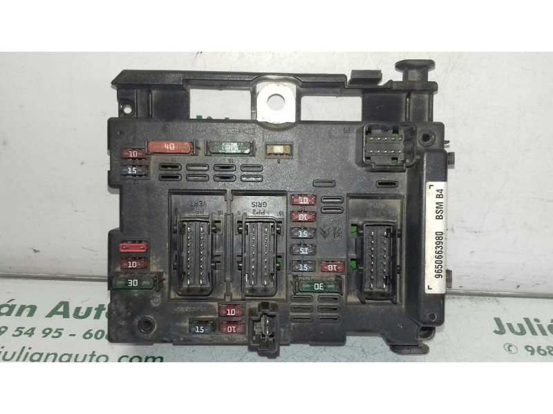Recambio de caja reles / fusibles para peugeot 307 cc (s1) 2.0 referencia OEM IAM 9650663980 BSM B4 DELPHI