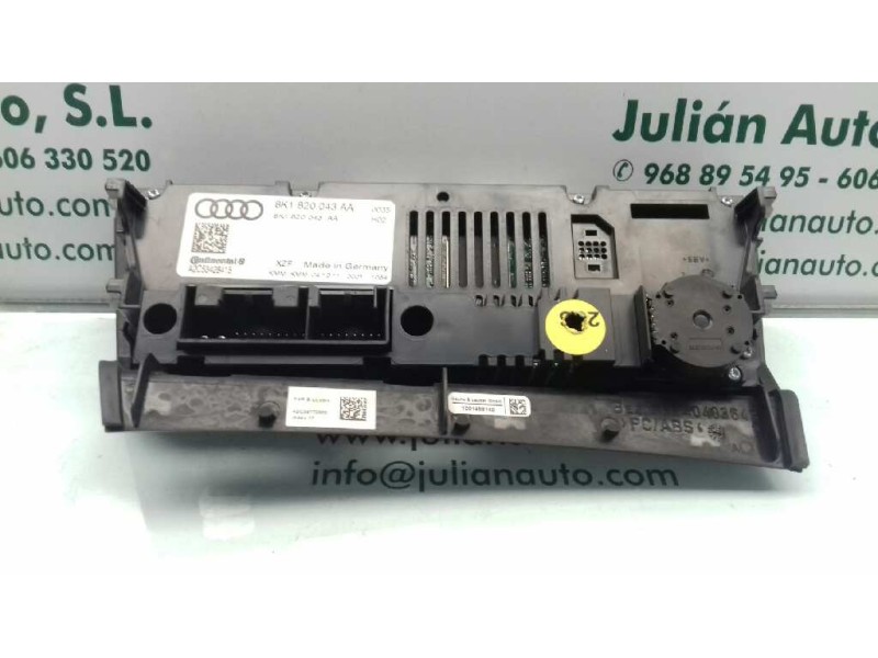 Recambio de mando climatizador para audi a4 ber. (b8) básico referencia OEM IAM 8K1820043AA A2C53428415 CONTINENTAL