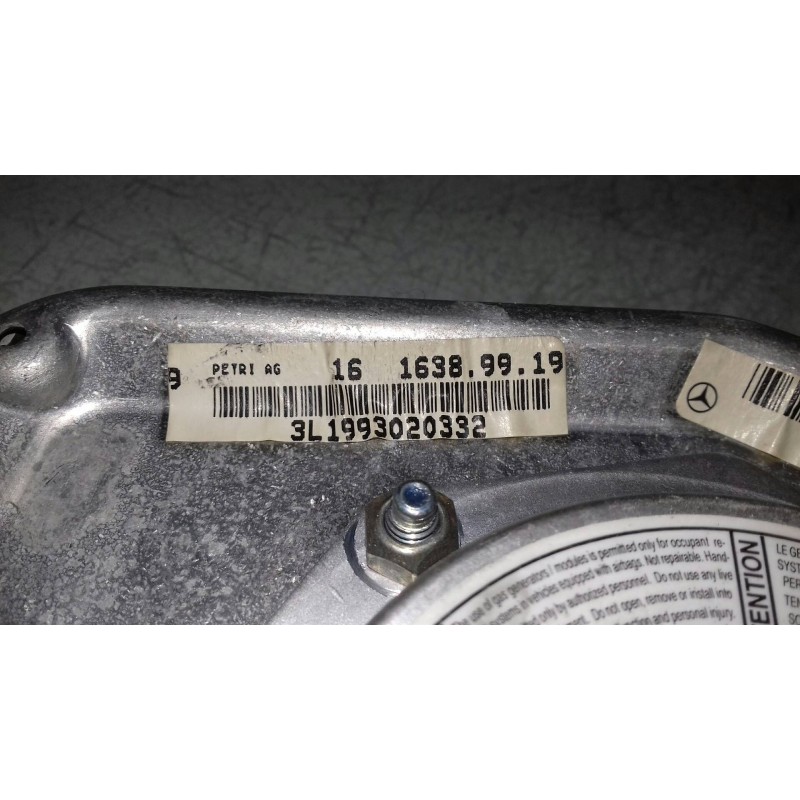 Recambio de airbag delantero izquierdo para mercedes-benz clase a (w168) 160 (168.033) referencia OEM IAM 16846001987D8809 00069
