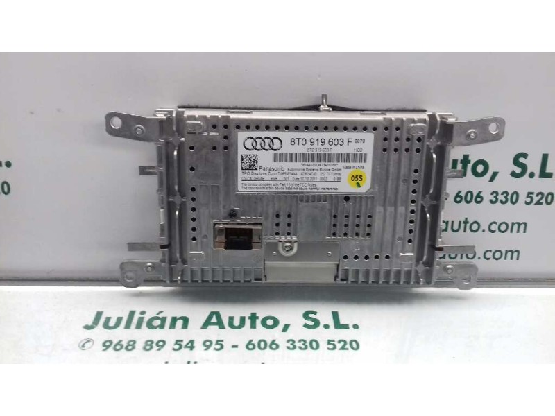 Recambio de pantalla multifuncion para audi a4 ber. (b8) básico referencia OEM IAM 8T0919603F  PANASONIC