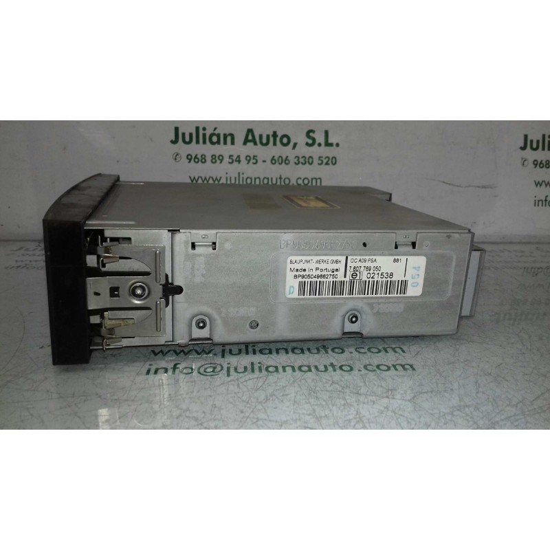 Recambio de sistema audio / radio cd para peugeot 307 cc (s1) 2.0 referencia OEM IAM 7607769050 BP905049662750 BLAUPUNKT