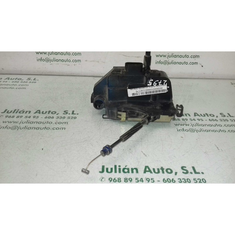 Recambio de cerradura puerta delantera derecha para peugeot 307 cc (s1) 2.0 referencia OEM IAM  4 PINES NEGRO