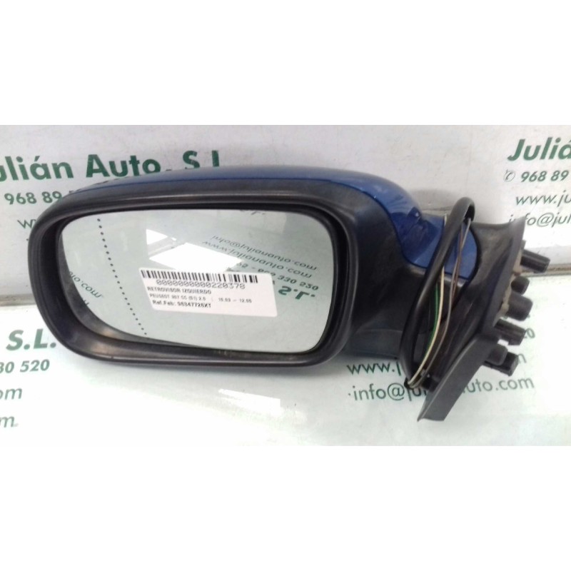 Recambio de retrovisor izquierdo para peugeot 307 cc (s1) 2.0 referencia OEM IAM 96347726XT PP915070 ELECTRICO