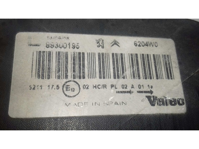 Recambio de faro izquierdo para citroen xsara picasso 2.0 hdi sx referencia OEM IAM 89300195  VALEO