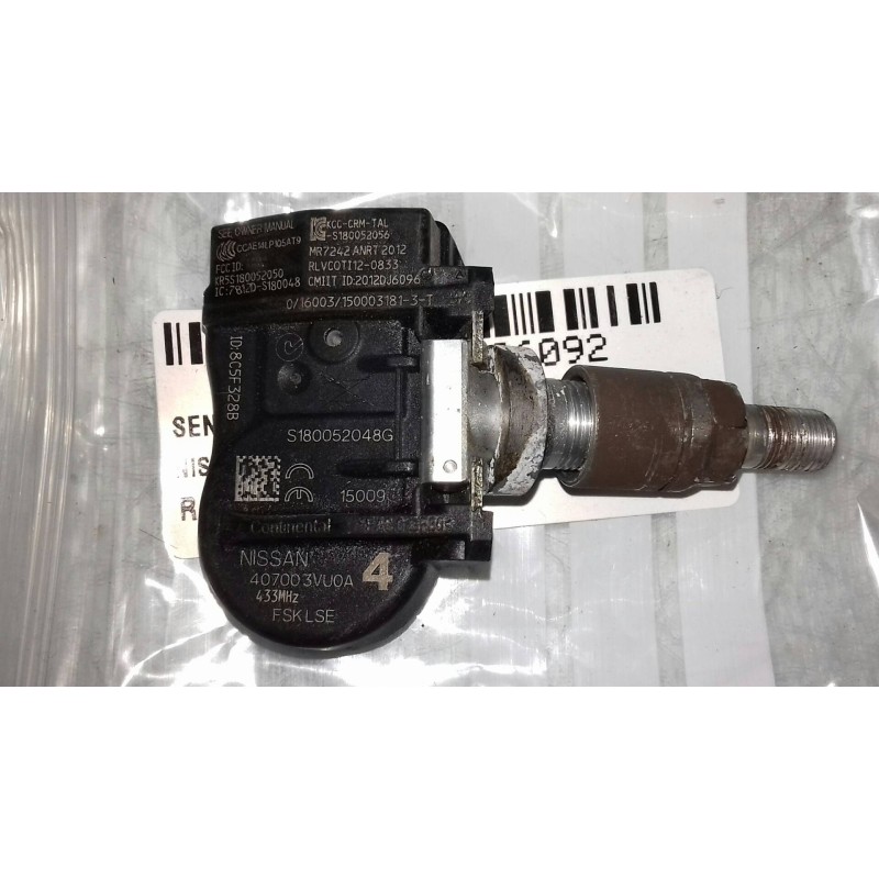 Recambio de sensor presion para nissan qashqai (j10) tekna referencia OEM IAM S180052048G 407003VUOA 