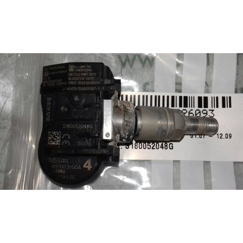 Recambio de sensor presion para nissan qashqai (j10) tekna referencia OEM IAM S180052048G 407003VUOA 