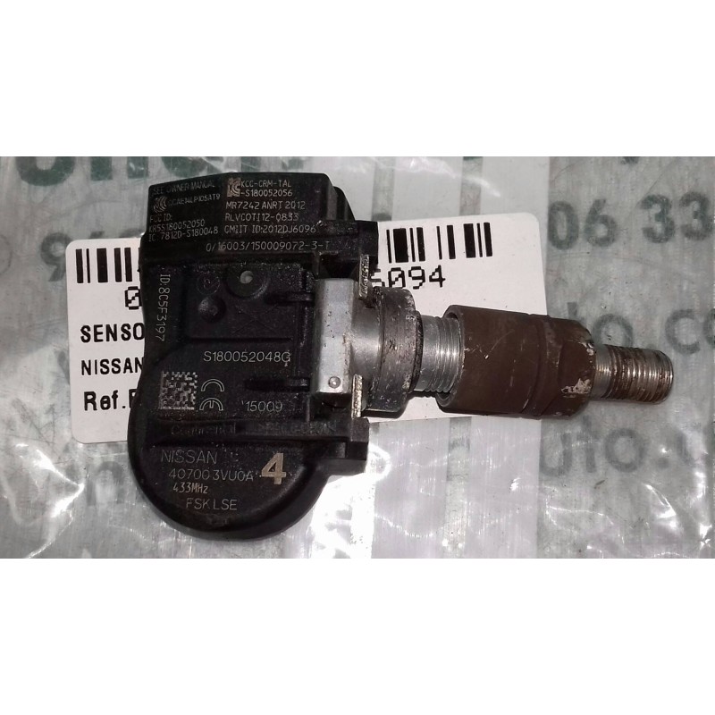 Recambio de sensor presion para nissan qashqai (j10) tekna referencia OEM IAM S180052048G 407003VUOA 