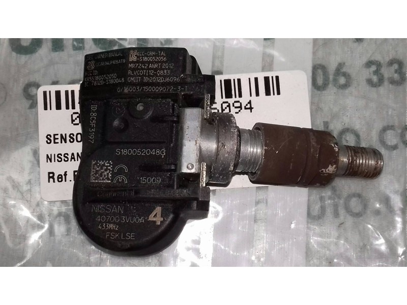 Recambio de sensor presion para nissan qashqai (j10) tekna referencia OEM IAM S180052048G 407003VUOA 